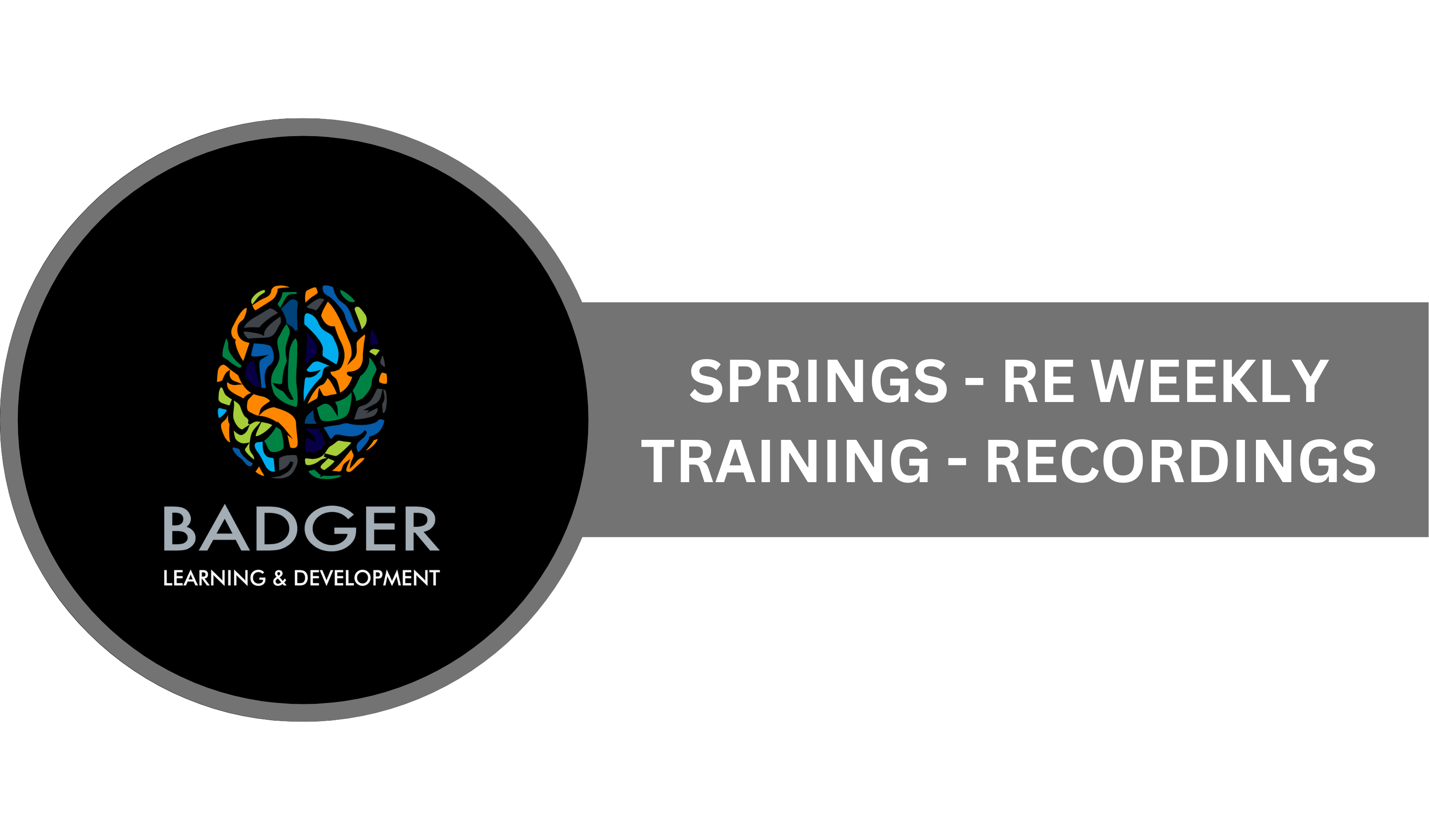 SPRINGS: WEEKLY RE TRAINING RECORDINGS - April to October 2025